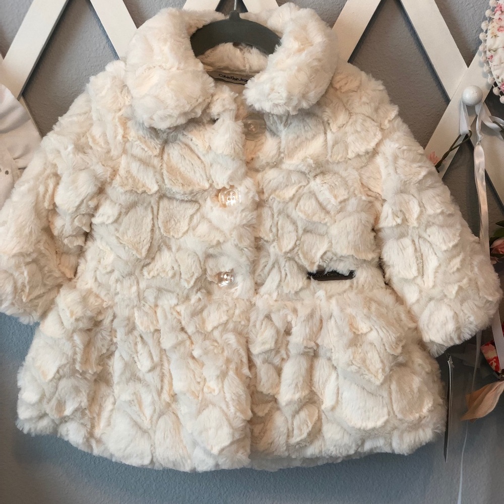 Calvin Klein Toddler Faux Fur Coat
